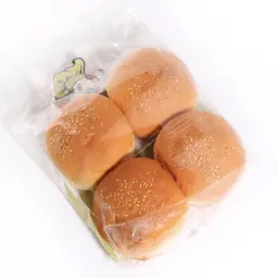 خبز برجر أبيض بالسمسم
